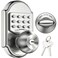 STEINBR&Atilde;&oelig;CKE Keyless Entry Door Lock Door Locks with Keypads Deadbolt Lock Keypad Door Knob Stainless Steel Pass Code or Key 100 Mechanical No Electronic Gray