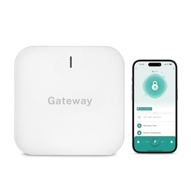 LOQRON WiFi Gateway for Tuya Smart Door Lock WiFi Bridge for Bluetooth Lock Remotely Control with TuyaSmartLife App Gateway Smart Hub Remote Control for Door Locks