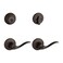 Kwikset 991 Tustin Entry Lever and Single Cylinder Deadbolt Combo Pack featuring SmartKey in Venetian Bronze 99910041
