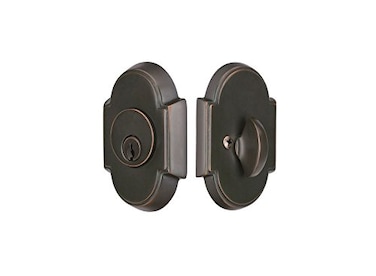 Emtek 84668 Deadbolt Single Cylinder 9 Finish Options Oil Rubbed Bronze US10B
