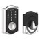 Schlage Touch Camelot Electronic Deadbolt Lock with Touchscreen Keypad Keyless Front Door Entry Bright Chrome BE375 CAM 625