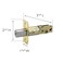 Design House 786103 2Way Replacement Square Corner Deadbolt Latch Polished Brass