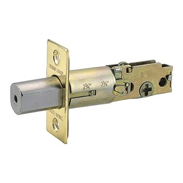 Design House 786103 2Way Replacement Square Corner Deadbolt Latch Polished Brass