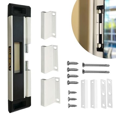 TOUGHBOLT 2Pack Double Deadbolt Sliding Patio Door Child Safety Home Security Lock with 3Receiver Latches Included Installation Required