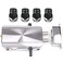 RV77 Remote Control Door Lock Smart Wireless AntiTheft Lock Keyless Entry Lock Intelligent Home Door Lock with 4 Remote Control for HomeHotelApartment 130 x 75 x 37mm Automatic