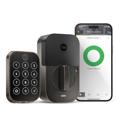 Yale Security Yale Assure Lock 2 Smart Deadbolt with WiFi Keypad Oil Rubbed Bronze Keyless Entry Door Lock with App Control Code Entry Remote Access Secure Electronic Door Deadbolt YRD450WF10BP