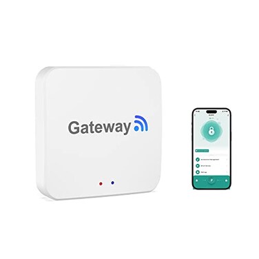 Foxgard GatewayFingerprint Door Lock WiFi GatewayTuya Bluetooth Gateway for Remote ControlVoice Control via Alexa Google AssistantWork with Tuya Smart APP and Smart Life APP