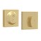 Mega Handles ROBELL Entry Deadbolt Lock Heavy Duty Square Locking Deadbolt for Left or RightHanded Doors InteriorExterior Satin Brass