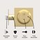 Mega Handles ROBELL Entry Deadbolt Lock Heavy Duty Square Locking Deadbolt for Left or RightHanded Doors InteriorExterior Satin Brass