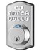 HOSOM Smart Fingerprint Deadbolt for Front Door Electronic Keypad Entry Door Lock20 User Codes Anti Peeking Auto Lock Satin Nickel