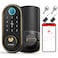 SMONET Smart Keyless Entry Door Lock Fingerprint Electronic Deadbolt Touchscreen Keypad Biometric Digital Bluetooth Door Lock Smart Deadbolt Compatible with Alexa for Homes and Hotel