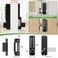 ANNFUZ Mechanical Keyless Keypad Entry Door Knob Lock with BoltSingleSided Passcode Combination Door Handle Lever SetInterior Exterior Manually Lockingfor Front GateNo ElectronicMatte Black