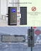 Perfiware Keyless Entry Glass Door KnobsDrillFree Smart Lock Deadbolt 4in1 Biometric Fingerprint Glass Door LocksGreat for HomeCabinetApartmentHotelOfficeStore Medium Black