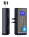 Perfiware Keyless Entry Glass Door KnobsDrillFree Smart Lock Deadbolt 4in1 Biometric Fingerprint Glass Door LocksGreat for HomeCabinetApartmentHotelOfficeStore Medium Black