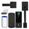 BEBASIA Fingerprint Door Lock with Handle Sets Keyless Entry Door Lock Bluetooth Front Handle Set Smart Deadbolt Electronic Keypad Digital Lock with Handle Black