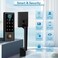 BEBASIA Fingerprint Door Lock with Handle Sets Keyless Entry Door Lock Bluetooth Front Handle Set Smart Deadbolt Electronic Keypad Digital Lock with Handle Black