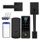 BEBASIA Fingerprint Door Lock with Handle Sets Keyless Entry Door Lock Bluetooth Front Handle Set Smart Deadbolt Electronic Keypad Digital Lock with Handle Black