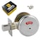 HISAFE inUseVacant Commercial Deadbolt Heavy Duty Satin Chrome Grade 2 Privacy Indicator Deadbolt for BathroomOffice UL3 Hour Fire Rated LeftRight Handed 2 34 Backset