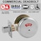 HISAFE inUseVacant Commercial Deadbolt Heavy Duty Satin Chrome Grade 2 Privacy Indicator Deadbolt for BathroomOffice UL3 Hour Fire Rated LeftRight Handed 2 34 Backset