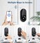 TEEHO TE342 Fingerprint Smart Keyless Entry Door Lock with Keypad Bluetooth App Remote Control Electronic Deadbolt for Front Door Auto Lock Matte Black