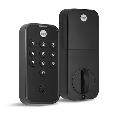Yale Black Suede Code Keypad Deadbolt Front Door Lock for Keyless Entry YED210NRBSP