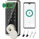 Sophia Keyless Entry Door Lock Smart Auto Locks for Front Door Key Fobs Remote Control Keypad Deadbolt Digital Fingerprint Door Lock with Code Cerraduras Inteligentes IP68 Satin Nickel