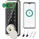 Sophia Keyless Entry Door Lock Smart Auto Locks for Front Door Key Fobs Remote Control Keypad Deadbolt Digital Fingerprint Door Lock with Code Cerraduras Inteligentes IP68 Satin Nickel