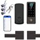 BEBASIA Smart Fingerprint Door Lock with Handle Set Full App Control Electronic Digital Touchscreen Keypad Deadbolt Smart Locks for Front Door Auto Lock Aged Bronze