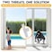 TOUGHBOLT Sliding Door Lock Double Deadbolt Security Child Safety 3Receiver Latches for Home Airbnb Rentals Installation Required