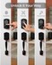 DESLOC A100F Electronic keypad Door Lock with Handle Set Smart Front Door Locks Set Keyless Entry Door Lock with Handles Smart Locks for Front Door Deadbolt Smart Lock 12 Months Battery IP54