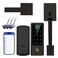 BEBASIA Fingerprint Door Lock with Handle Sets Keyless Entry Door Lock Bluetooth Front Door Lock Set Smart Deadbolt Electronic Keypad Digital Lock with Handle Aged Bronze