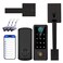 BEBASIA Fingerprint Door Lock with Handle Sets Keyless Entry Door Lock Bluetooth Front Door Lock Set Smart Deadbolt Electronic Keypad Digital Lock with Handle Aged Bronze