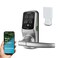 Lockly Secure Pro Smart Lock WiFi Keyless Entry Digital Keypad Door Lock 3D Biometric Fingerprint Sensor Front Door with Handle Voice Control Auto Lock Latch Edition