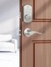 ELAMOR M19 Keyless Entry Door Lock with 2 Lever Handles Auto Lock 50 User Codes EasytoInstall Smart Door Lock for Front Door Waterproof Security Handle Set HomeHotel Use Sand Nickel