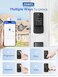 POWIFY Keyless Entry Door Lock with Handle APP Control Smart Front Lock Set Keypad Door Lock with Handle Keypad Deadbolt Auto Lock Easy to Install Bluetooth Black