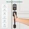 AkaGear DS10 Pro Keyless Entry Door Lock with Handle Set Smart Front Door Locks Set Electronic Keypad Fingerprint Deadbolt Bluetooth APP Control AutoLock One Touch Locking Oil Rubbed Bronze