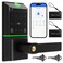 B BAMBERG Bamberg Keypad Smart Door Lock with Handle Keyless Entry Deadbolt Fingerprint Keypad Door Lock for Front Door Key IC Card Access Remote Control via APP Secure Smart Lock