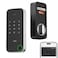 ThorBolt X1 Apple Home Key Tap to Unlock iOS ONLY Fingerprint Keyless Entry HomeKit Door Lock Keypad Deadbolt Lock Works with HomeKit Over Thread Border Router Required IP65 Weatherproof Silver