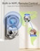 TEEHO TE012W WiFi Smart Lock Fingerprint Door Lock with Builtin WiFi Keyless Entry Keypad Smart Deadbolt App Remote Control Alexa Compatible IP55 Waterproof for Front Door Satin Nickel
