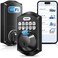 TEEHO TE012W WiFi Smart Lock Fingerprint Door Lock with Builtin WiFi Keyless Entry Keypad Smart Deadbolt App Remote Control Alexa Compatible IP55 Waterproof for Front Door Matte Black