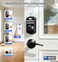 Veise VE012W Builtin WiFi Fingerprint Smart Lock App Remote Control Compatible with Alexa Google Assistant Keyless Entry for Front Door Digital Keypad Deadbolt Auto Lock Matte Black