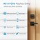ULTRALOQ Bolt Fingerprint WiFi Smart Locks for Front Door with Door Sensor Works with Apple Home Alexa Google Keypad Door Lock with Handle App Remote Access Geofence Auto Unlock AutoLock