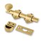 Mega Handles Dutch Door Bolt 4 Inch Heavy Duty Slide Bolt Latch Easy to Install Slide Latch for Dutch Doors Suitable Slide Bolt for Toy Boxes Cabinets Pantry Doors and More Satin Brass
