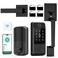 Miuedo WiFi Smart Deadbolt Lock with Handle Sets Keyless Entry Door Lock for Front Door Compatible with Alexa Google Assistant Auto LockingBlack