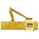 LYNN HARDWARE Heavy Duty Automatic Door Closer Gold Commercial Grade Contractors Choice Adjustable Speed Force Delayed Closing Timer 3 Mounting Options 3 Hour Fire Rated DC8016 Model