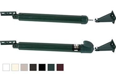 Greenstar Touch n Hold Smooth Dual Door Closer System Green HeavyDuty TouchButton Hold Open Feature Smooth Closing Motion Storm Security Door MediumHeavy Weight New DoorReplace Old Unit