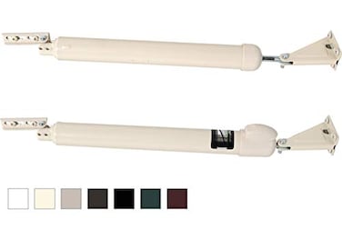 Greenstar Touch n Hold Smooth Dual Door Closer System Almond HeavyDuty TouchButton Hold Open Feature Smooth Closing Motion Storm Security Door MediumHeavy Weight New DoorReplace Old Unit