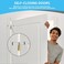 Tellfeel 6 Pack Universal Butterfly Spring Door Closer Automatic Closing for Door Butt Hinge Pin Universal Door Closer Automatic Closing with Rubber Buffer