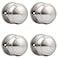 Probrico Dummy Door Knob Brushed Nickel Finish Interior Door Knobs 4 Pack Colonial Ball Inactive Door Knob Hardware One Side Door Knob for Closet