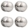Probrico Dummy Door Knob Brushed Nickel Finish Interior Door Knobs 4 Pack Colonial Ball Inactive Door Knob Hardware One Side Door Knob for Closet